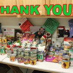 Posting a photo of donations is a good way to say "thank you" to supporters.