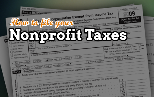 file nonprofit taxes - form 990