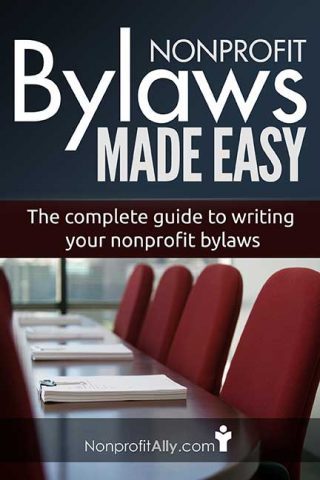 nonprofit bylaws book