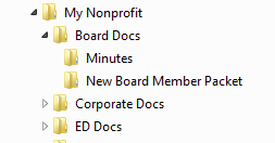 My Nonprofit Folders