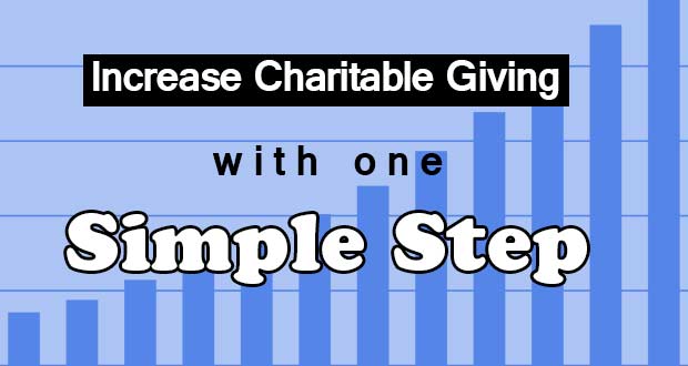 increase donations in one step