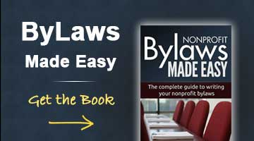 How to write nonprofit bylaws book